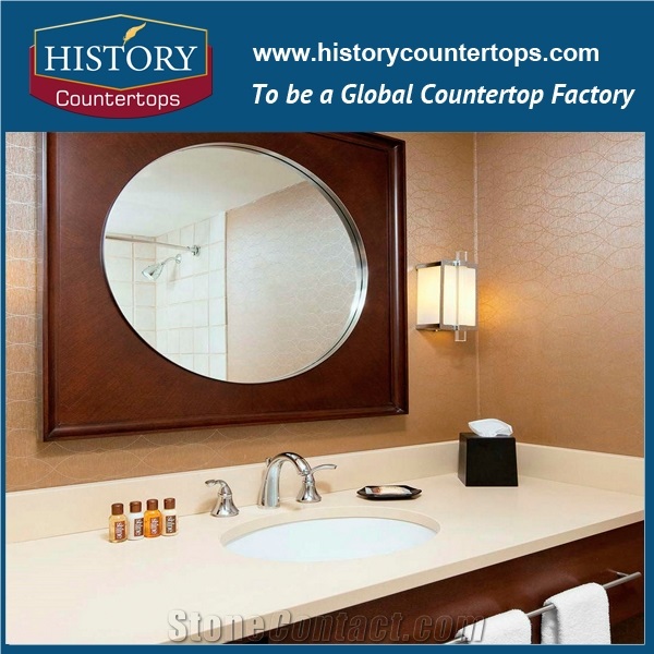 Kamari Beige Quartz Bath Tops,Beige Color Artificial Stone Bathroom Tops,Bathroom Countertops,Solid Surface Bathroom Vanity Countertops,Bath Tops