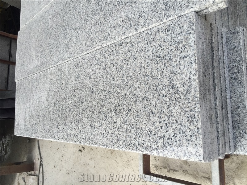 China G640 New Grigio Sardo Granite with Grey and White Flowers, Tiles/Slabs, Polished/Flamed/Bush-Hammered