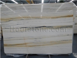 Royal Jade Marble Tiles and Slabs,White Marble with Yellow Veins Usage for Coutertop, Floor and Wall Covering