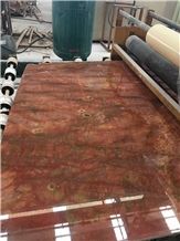 Quarry Direct Supply Black Gold Marble Rosso Damasco Marble Italian Red Marble Slabs & Tiles & Floor Covering Tiles & Wall Tiles, Polished Luxury Red Marble Tiles & Slabs for Interior Decoration