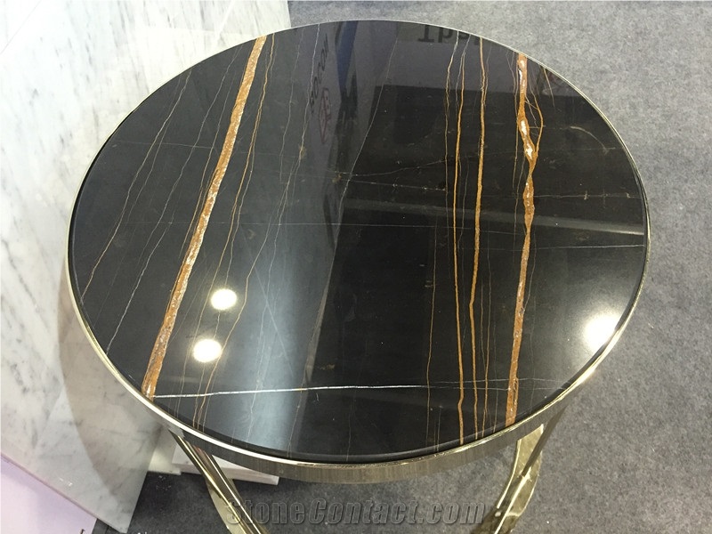Quarry Direct Supply Noir Aziza Marble Black Gold Marble Tunisia Black Marble Slabs & Tiles & Flooring Tiles & Wall Cladding, Black Polished Luxury Black Marble Tiles & Slabs for Interior Decoration