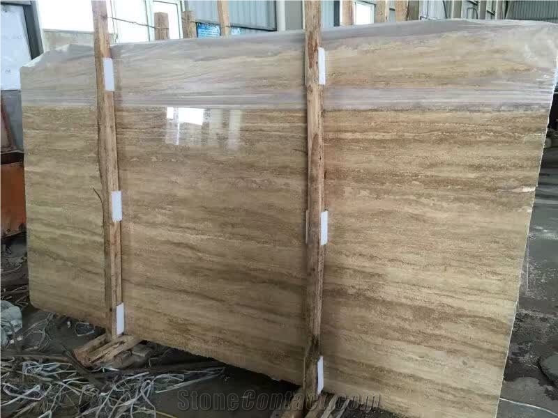 Quarry Direct Supply Rome Travertine Iran Beige Travertine Slabs & Tiles & Floor Covering Tiles & Wall Tiles, No Polished Cutting Surface Rough Surface with Holes Rome Beige Travertine Tiles & Slabs