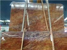 Quarry Direct Supply Rosso Damasco Marble Black Gold Marble Italian Red Marble Thin Tiles & Flooring Tiles & Wall Cladding & Slabs, Polished Luxury Red Marble Tiles & Slabs for Interior Decoration