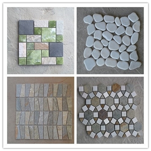 Stone Mosaic Tiles Bathroom Tiles Mosaic Pattern
