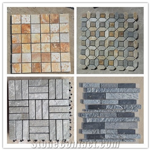 Stone Mosaic Tiles Bathroom Tiles Mosaic Pattern