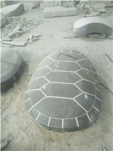 Blue Stone Carving Turtle Sculpture for Garden and Beach