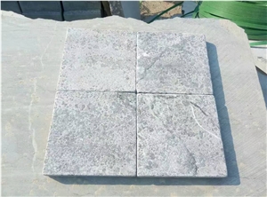 China Blue Limestone Flamed Surface Tiles Slabs Paver Cut to Size Competitive Prices