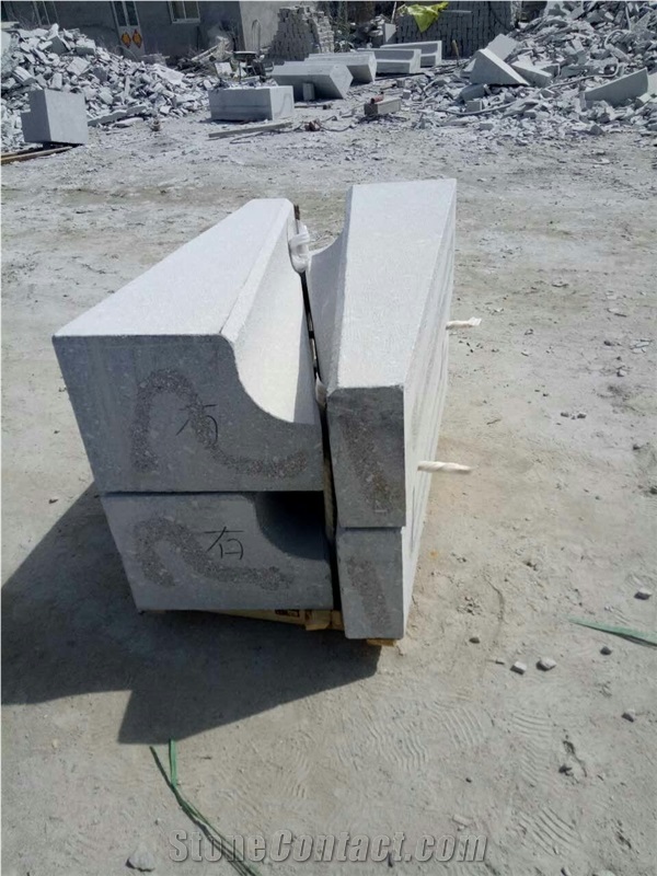 G375 Flamed Shaped External Curbstone Bus Stop Kerbs Border Stone