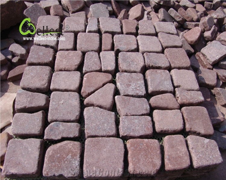 Red Granite Paving Stone Outdoor, Red Patio Stone