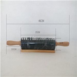 Homeware Nature Stone Marble Straight Rolling Pin