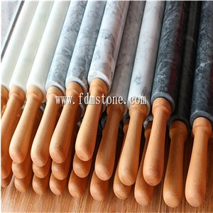 White Marble Stone Dough Rolling Pin,Marble Noodle Rolling Pins