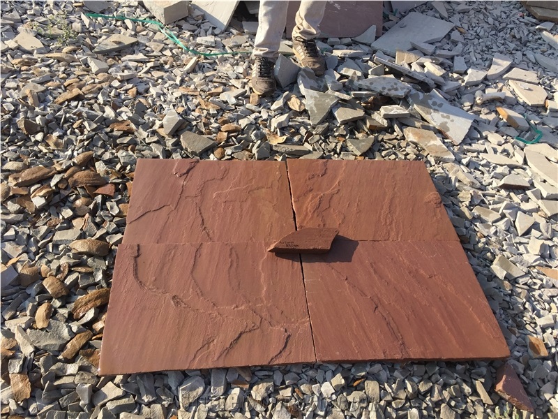 Autumn Brown Sandstone Paving Tiles