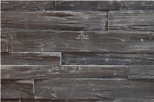 Charcoal Grey Cultural Stone,Rock Face,Black Stacked Stone Veneer