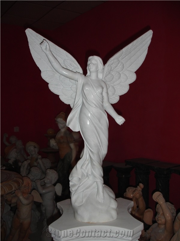 Marble Angel Statue Sculpture