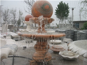 Natural Marble Ball Fountain