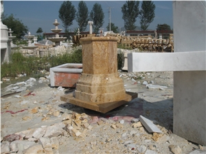 Roman Style Natural Stone Solid Column