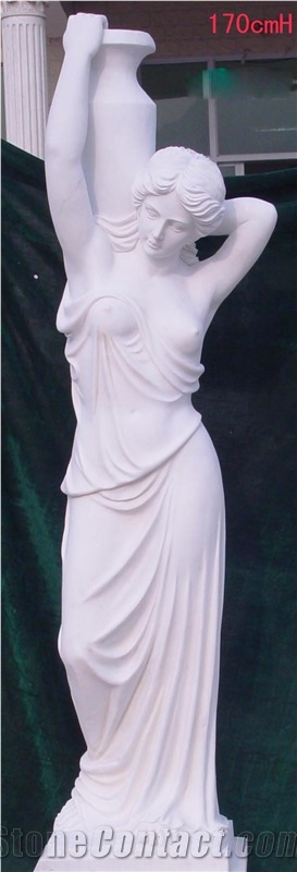 White Marble Four Seasons Statue