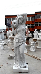 White Marble Four Seasons Statue