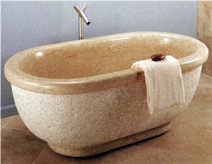 Yellow Granite Bathbub for Bathroom