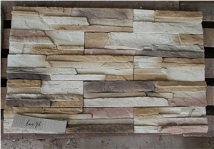 Beige Slate Cultured Stone, Wall Cladding,Manufactured Stone Veneer