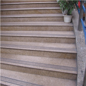 G682 Granite Steps & Stairs ,Golden Peach,Golden Sand,Golden Yellow,Giallo Rusty Granite