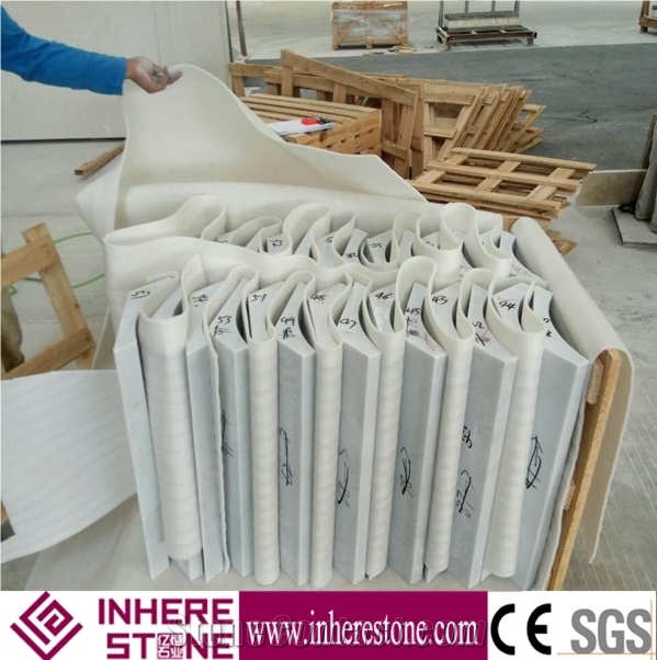 White Marble Column Pillars, Engineered Stone Columns Tops, Column Marble for Projects