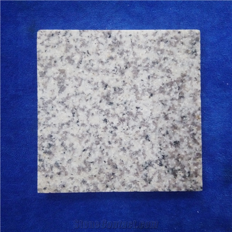 Granite Type and Grey Color Tongan White Granite G655 White Basalt Slab Tile Cube Polished Flamed Natural Cut