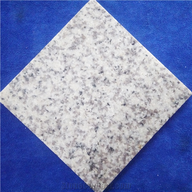 Granite Type and Grey Color Tongan White Granite G655 White Basalt Slab Tile Cube Polished Flamed Natural Cut