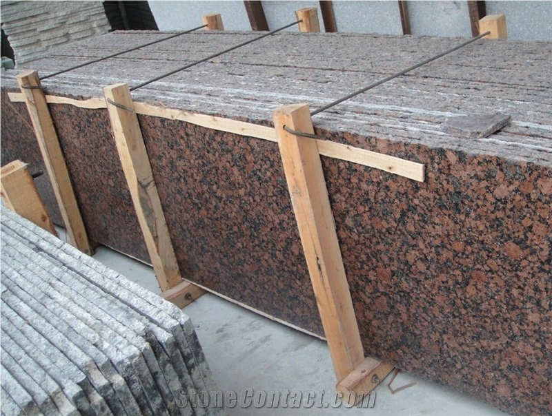 Natural Polished Stone Carmen Red Granite for Flooring Tiles