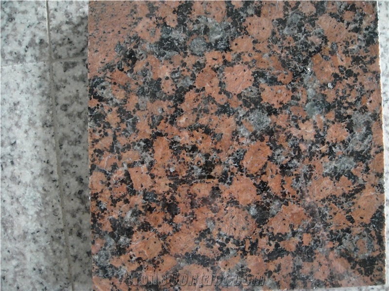 Natural Polished Stone Carmen Red Granite for Flooring Tiles