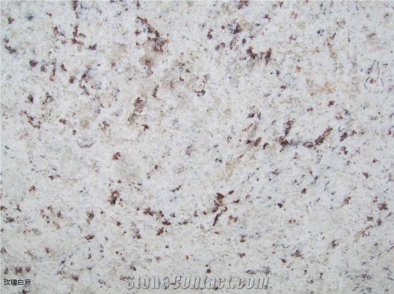 Rose White Grain Granite Slabs & Tiles, Brazil Beige Granite