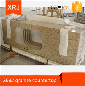 G682 Yellow Granite Bathroom Countertops