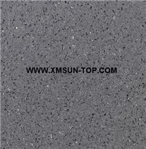 Grey Quartz Stone Slabs&Tiles/Dark Grey Engineered Stone/Grey Artificial Quartz with Mirror Pieces/Manmade Stone/China Quartz Stone for Flooring&Wall Covering/Shinning Silver Engineered Quartz/Bl7137