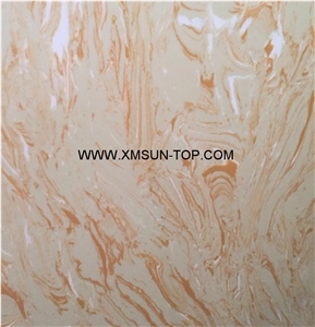 New Imperial Gold Artificial Marble/Yellow Artificial Stone Slabs& Tiles/Manmade Stone Slab/Engineered Stone Slabs/Manufactured Stones/Interior Decoration/Artificial Stone Panels