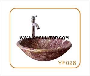 Rosso Levanto Marble Bathroom Sinks(420x140x15mm)/Red Marble Kitchen Sinks/Dark Red Marble Round Sinks/Red Marble Wash Basins/Red Marble Sink for Hotel& Villa&Restaurant/Interior Decoration