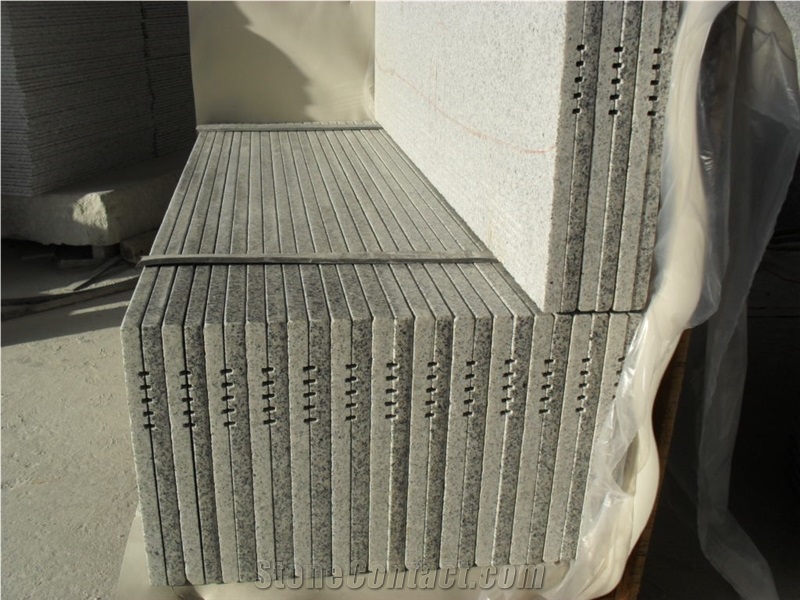 China Grey Granite G603 Steps&Risers&Stairs&Staircase&Stair Threshold, G603 Grey Granite Stair Threshold,Bianco White Granite,Stone Riser,Grey Stone Staircase,G603 Stair Treads