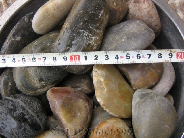 China Nature Stone Pebble,Colorful Pebble Stone,Multicolored Pebble Stone,White Pebble,Red Pebble