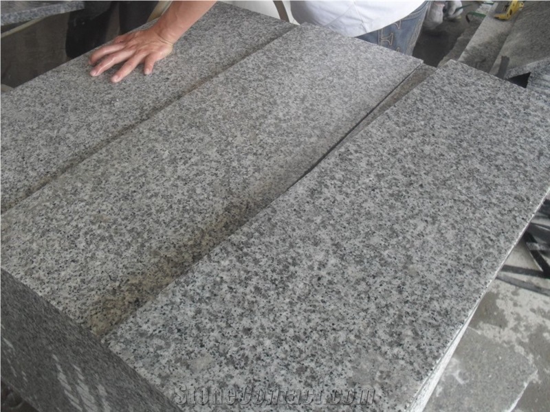 China White Granite G640 Steps&Risers&Stairs&Staircase&Stair Threshold, G640 White Granite Stair Threshold, Grey Granite,Stone Riser,Grey Stone Staircase,G640 Stair Treads