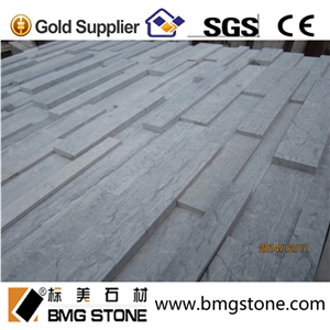 Blue Wood Grain Marble Culture Stone for Wall Cladding