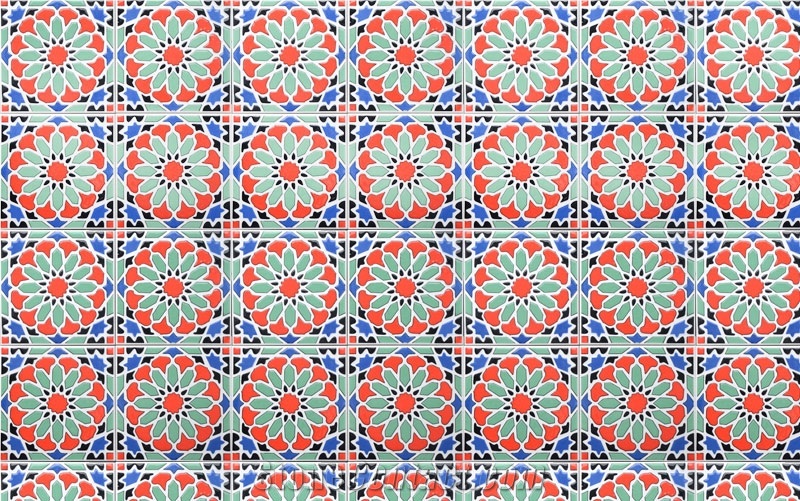 3d Andalusia Hand Painted Wall Tiles, Kitchen Hand Painted Wall Murals