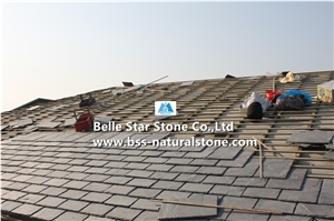 Chinese Roofing Slate,Gray Slate Roof Tiles,Grey Split Face Slate Roof,Natural Roof Slates