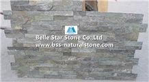 Forest Green Quartzite Stacked Stone,Green Quartzite Culture Stone,Natural Quartzite Stone Panel,Real Quartzite Stone Veneer,Green Quartzite Stone Cladding,Z Stone Clad,Fireplace Quartzite Ledgestone