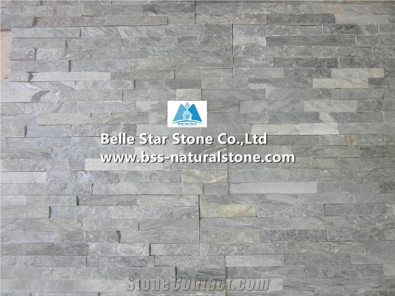 Green Split Face Slate Ledgestone,Green Stacked Stone,Thin Stone Veneer,Slate Stone Wall Cladding,Natural Stone Wall Panels,Green Slate Culture Stone