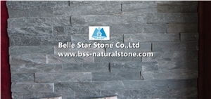 Green Split Face Slate Ledgestone,Green Stacked Stone,Thin Stone Veneer,Slate Stone Wall Cladding,Natural Stone Wall Panels,Green Slate Culture Stone