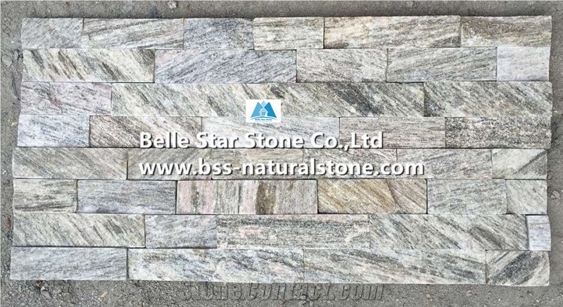 White Wooden Granite Stacked Stone,Granite Culture Stone,Wooden Granite Ledgestone,Natural Stone Wall Panels,Real Stone Veneer,Z Stone Cladding,Granite Ledger Panels,Indoor/Outdoor Wall Cladding