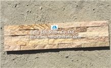Wooden Sandstone Culture Stone,Yellow Sandstone Ledgestone,Sandstone Stacked Stone,Real Thin Stone Veneer,Sandstone Z Clad Stone Cladding,Natural Ledger Panels,Outdoor Wall Stone Panels,Fireplace Wall