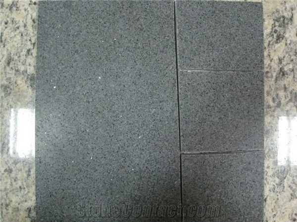 China G654 Sesame Black China Impala Honed Slabs Floor Tile Outdoor Pavers Brick Paving Tile On Mesh Mesh Paver Cobble Stone Cube Stone Paving Sets Floor Covering Courtyard Paver Step Paveme Xiamen Shunyue