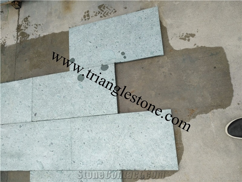China Green Stone Tiles for Pool Coping
