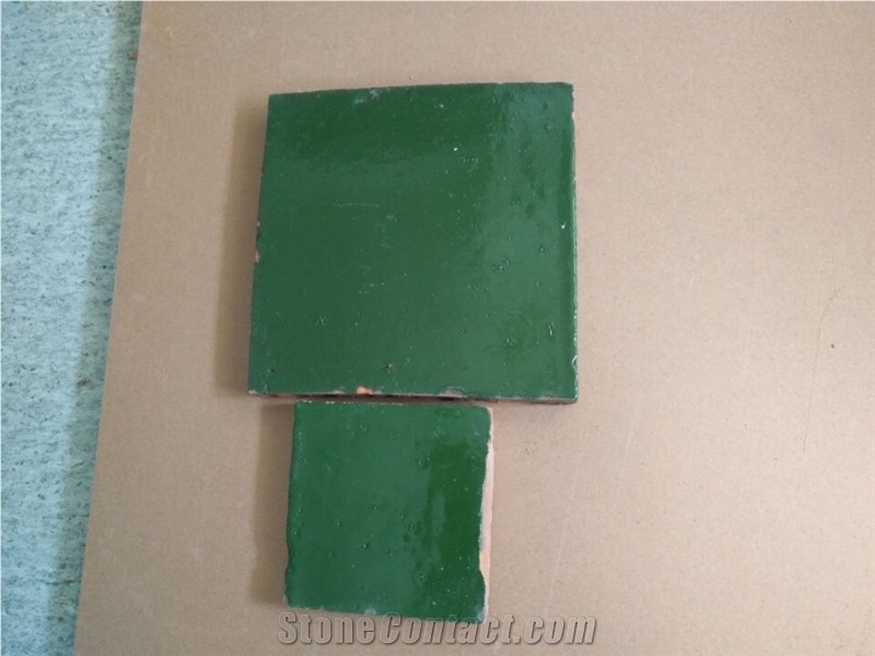 China Handmade Terracotta Tiles ,Green Glazed Terracotta Tiles