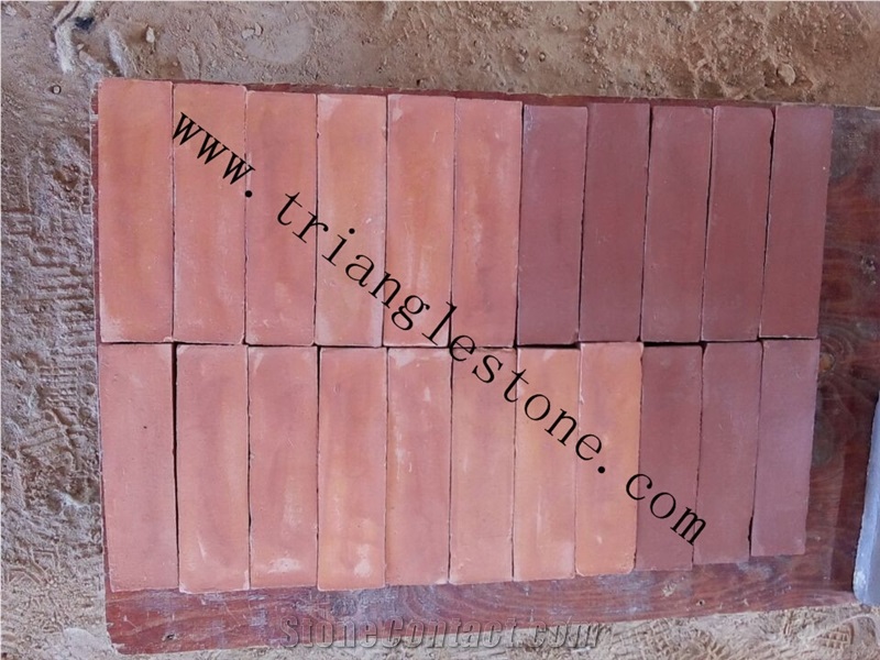 Handmade Wall Bricks, Red Terracotta Tile